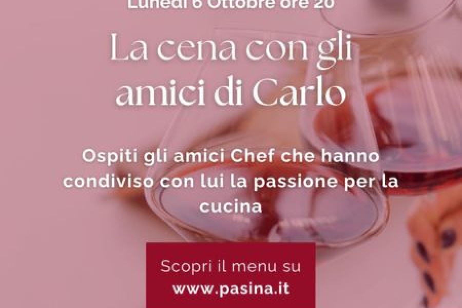 Cena amici di Carlo