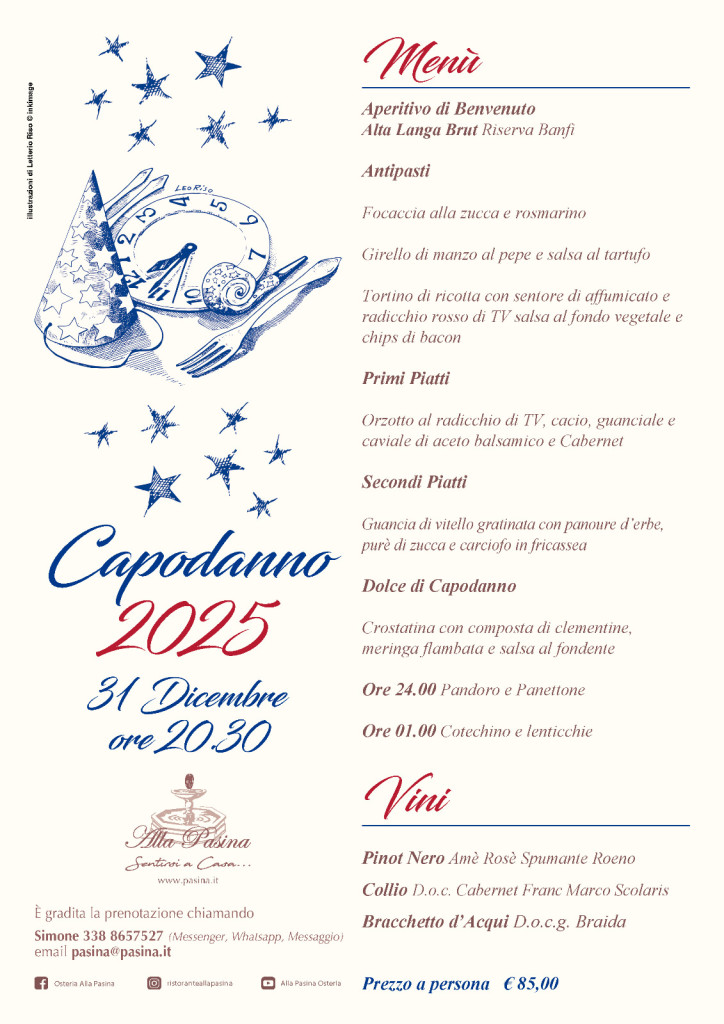Capodanno 2025 alla Pasina