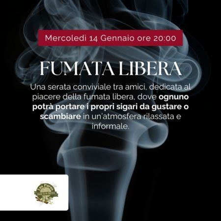 LOS PUROS CIGAR CLUB TREVISO XII: 2026 SERATA CON FUMATA LIBERA