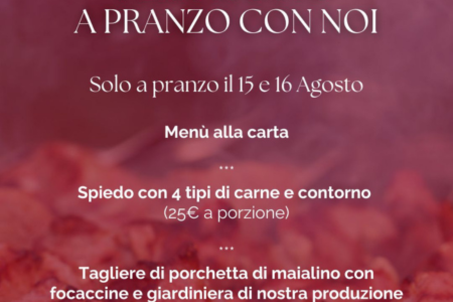 Ferragosto 2026 con noi