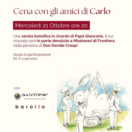 Cena amici di Carlo